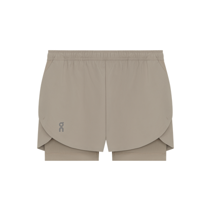 On Train 2-In-1 Shorts Clay (Women'S)