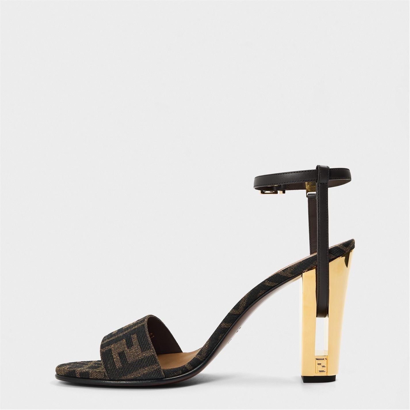  Delfina High Heeled Sandals Tabacca Nero