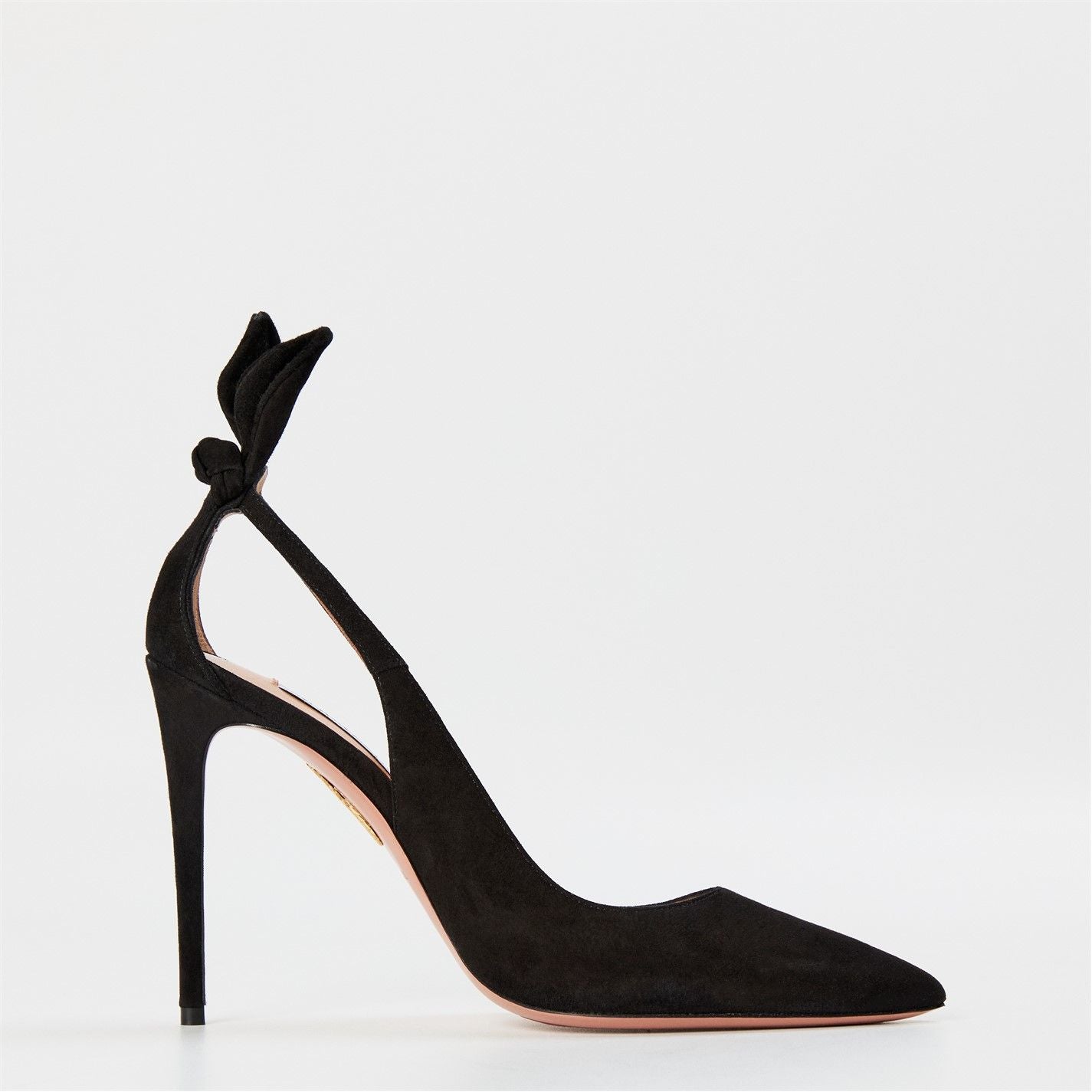  Deneuve Bow Heeled Pumps Black 000