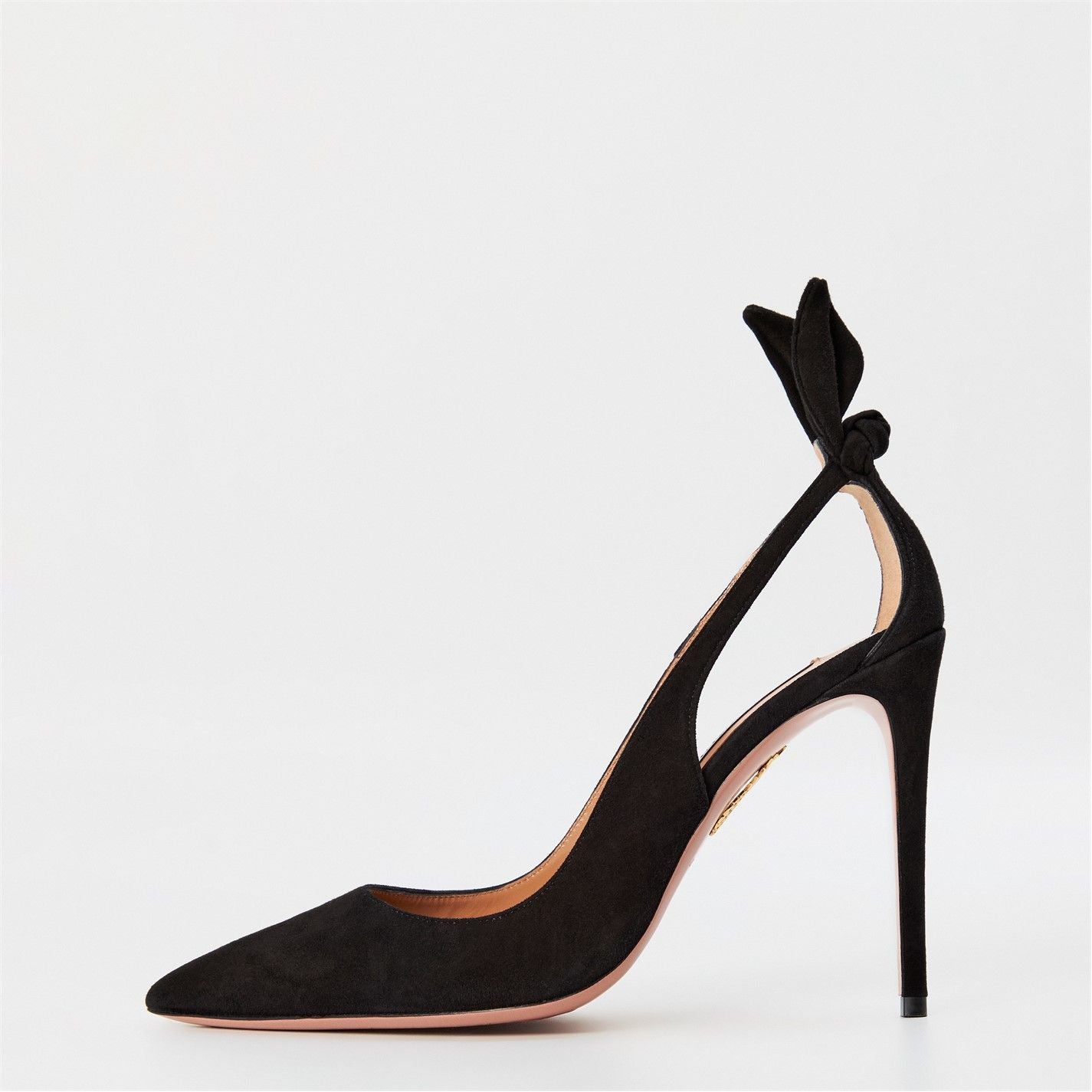 Deneuve Bow Heeled Pumps Black 000