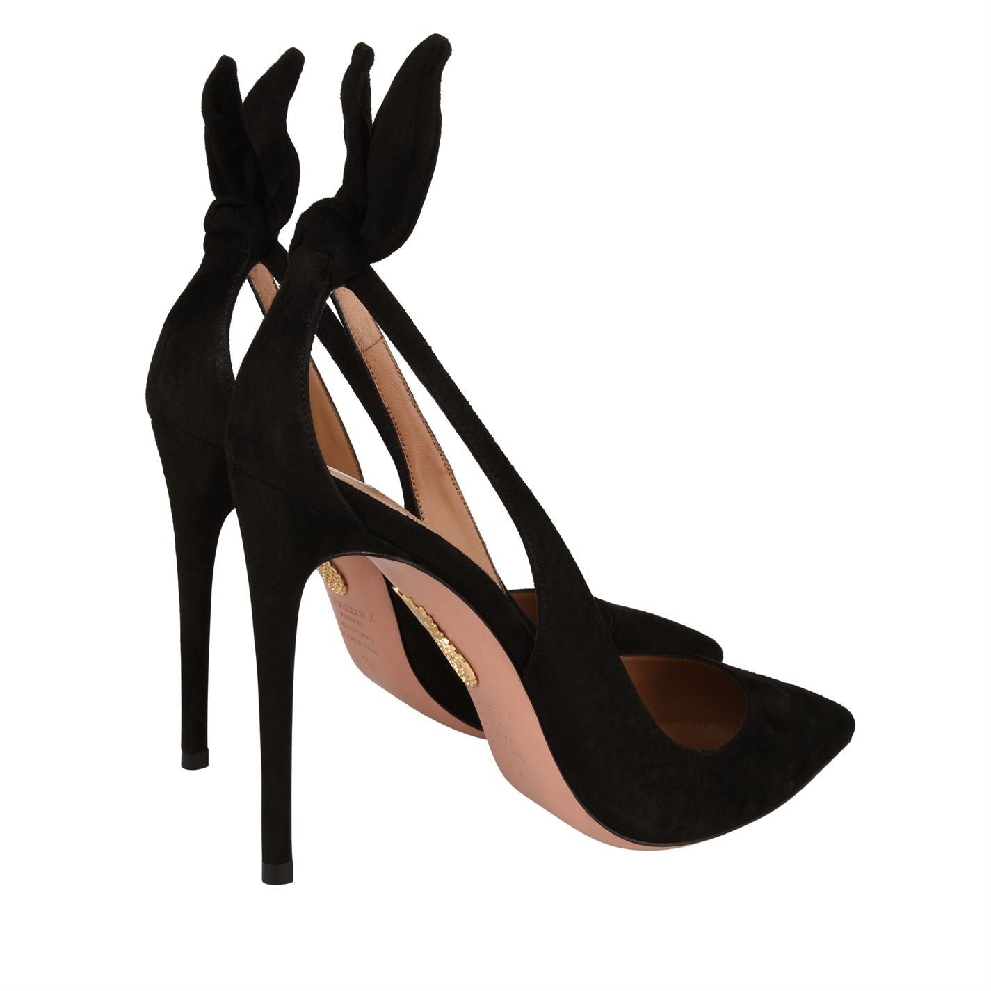  Deneuve Bow Heeled Pumps Black 000