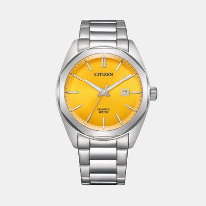 Citizen Hyperion Men Quartz Yellow Dial Analog Stainless Steel Bi5110-54Z