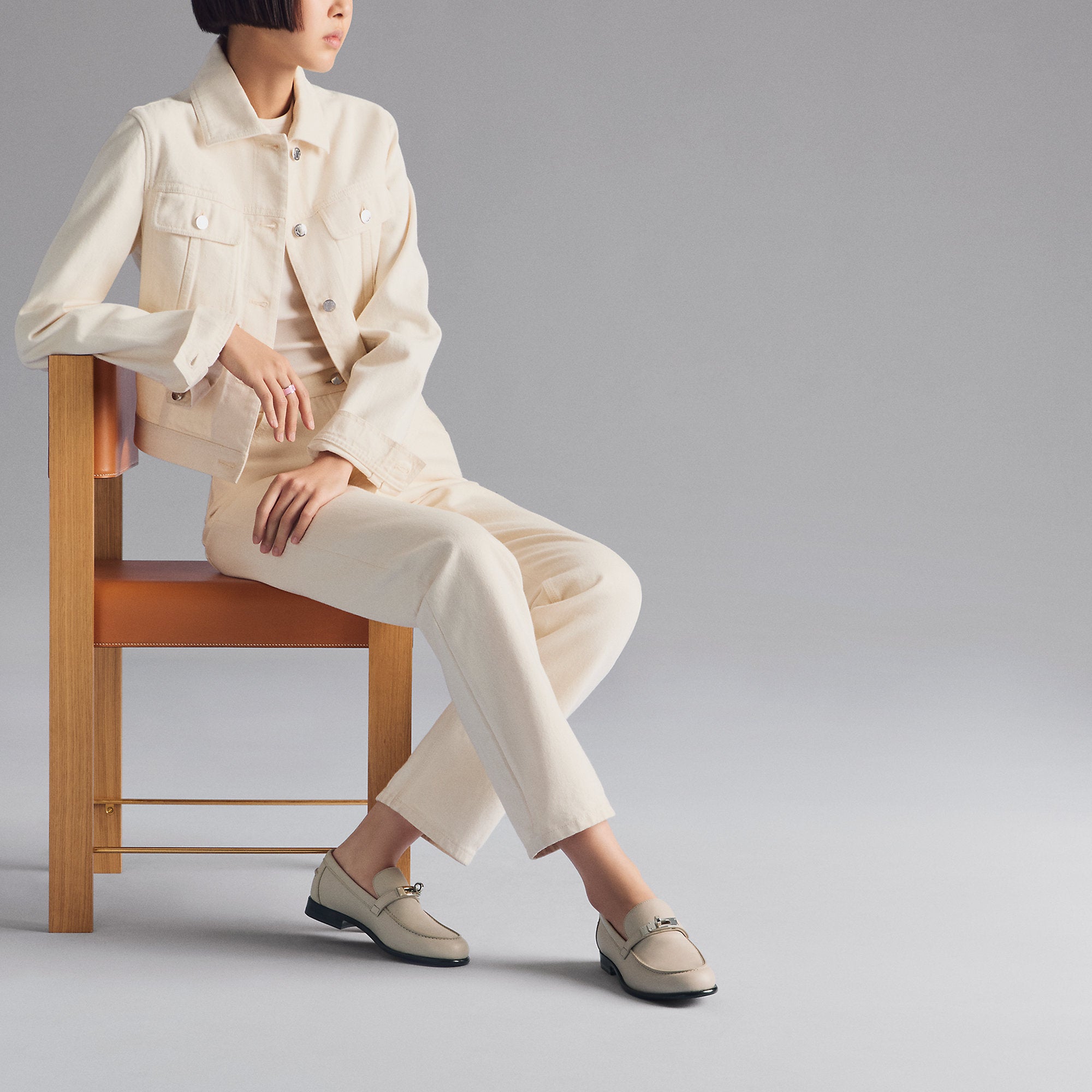  Hermes Destin Loafer Beige Nomade