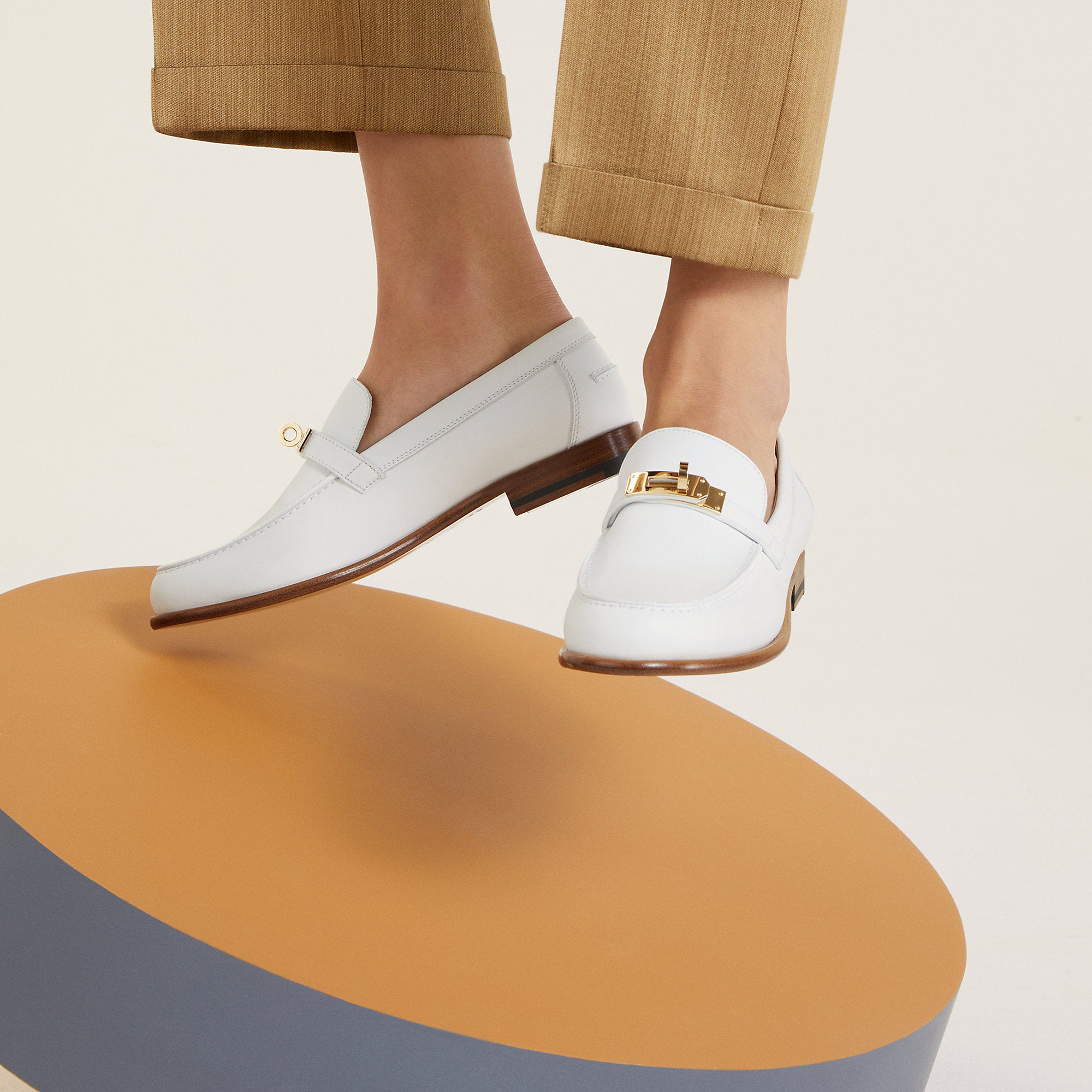  Hermes Destin Loafer Blanc