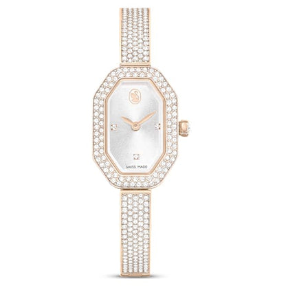 Swarovski Dextera Bangle Watch Swiss Made Metal Bracelet Gold Tone Champagne Gold-Tone Finish SW5672987