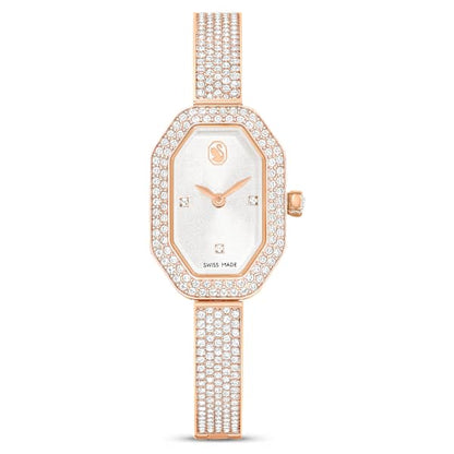 Swarovski Dextera Bangle Watch Swiss Made Metal Bracelet Rose Gold Tone Rose Gold-Tone Finish SW5672992