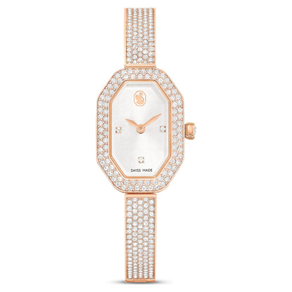 Swarovski Dextera Bangle Watch Swiss Made Metal Bracelet Rose Gold Tone Rose Gold-Tone Finish SW5672992
