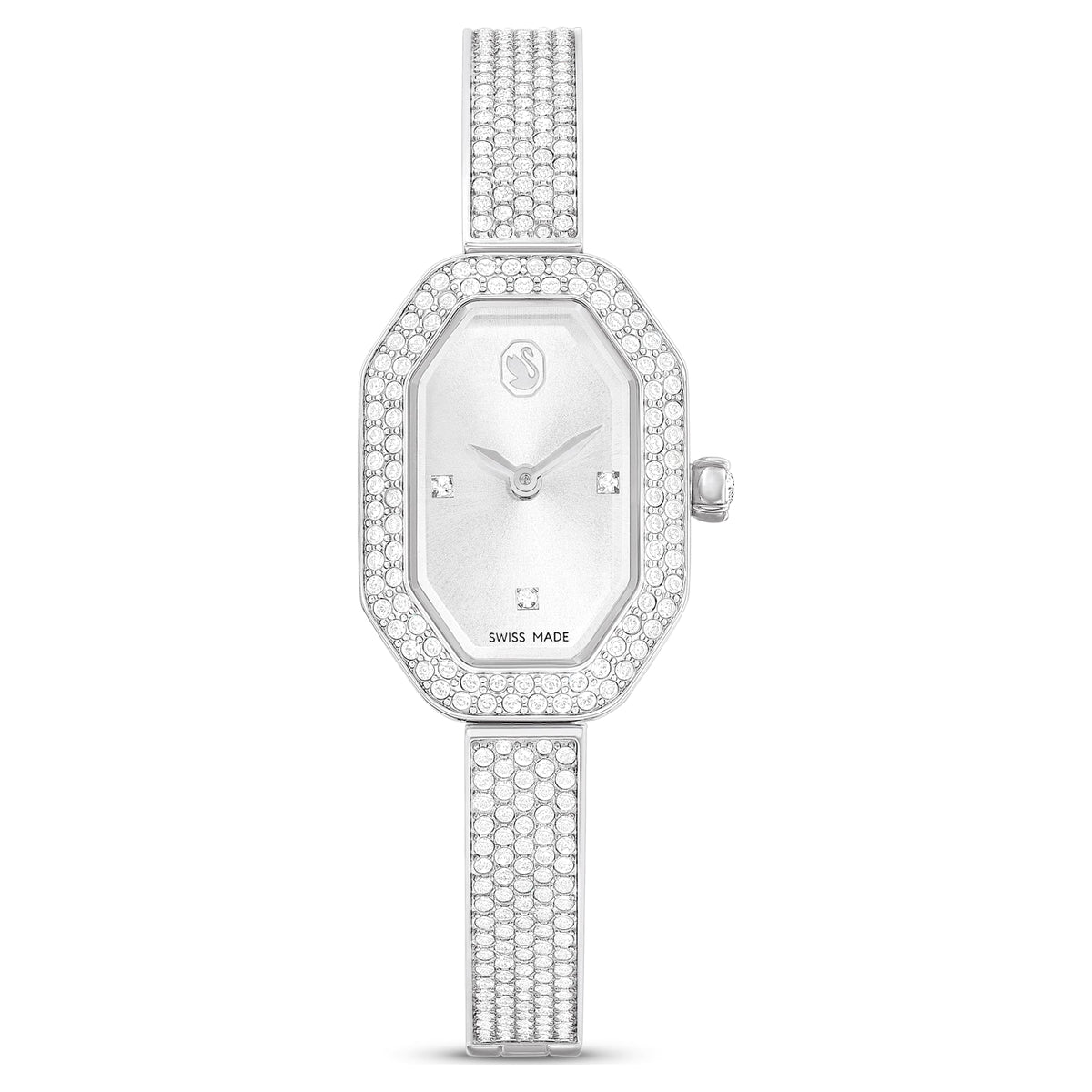 Swarovski Dextera Bangle Watch Swiss Made Metal Bracelet Silver Tone Stainless Steel SW5672977