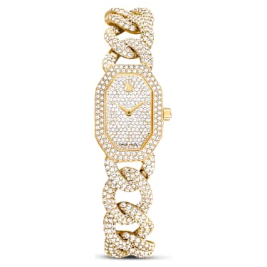 Swarovski Dextera Chain Watch Swiss Made Crystal Bracelet Gold Tone Gold-Tone Finish SW5668854