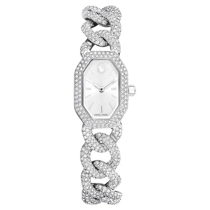 Swarovski Dextera Chain Watch Swiss Made Crystal Bracelet Silver Tone Stainless Steel SW5668899