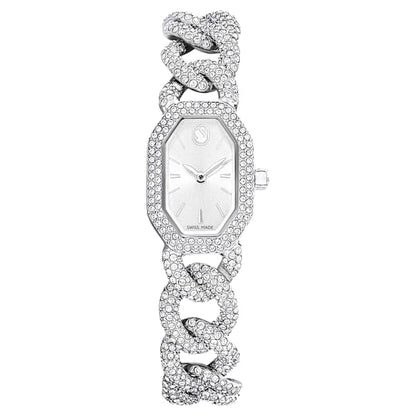 Swarovski Dextera Chain Watch Swiss Made Crystal Bracelet Silver Tone Stainless Steel SW5668899