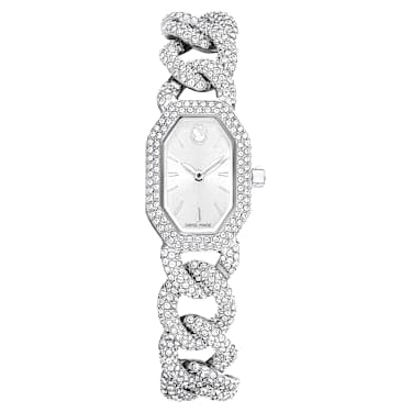 Swarovski Dextera Chain Watch Swiss Made Crystal Bracelet Silver Tone Stainless Steel SW5668899