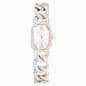 Swarovski Dextera Chain Watch Swiss Made Crystal Bracelet White Champagne Gold-Tone Finish SW5711710