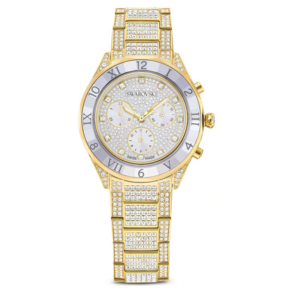 Swarovski Dextera Lux Watch Swiss Made Metal Bracelet Gold Tone Gold-Tone Finish SW5715447