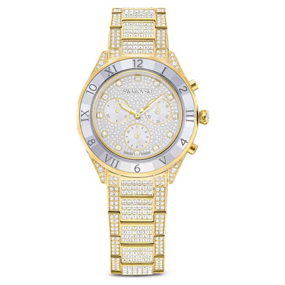 Swarovski Dextera Lux Watch Swiss Made Metal Bracelet Gold Tone Gold-Tone Finish SW5715447