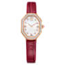 Swarovski Dextera Octagon Watch Swiss Made Leather Strap Red Rose Gold-Tone Finish SW5730373