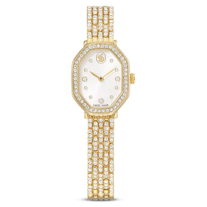 Swarovski Dextera Octagon Watch Swiss Made Metal Bracelet Gold Tone Gold-Tone Finish SW5749453