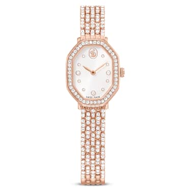 Swarovski Dextera Octagon Watch Swiss Made Metal Bracelet Rose Gold Tone Rose Gold-Tone Finish SW5749449