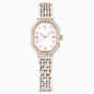 Swarovski Dextera Octagon Watch Swiss Made Metal Bracelet Silver Tone Rose Gold-Tone Finish SW5715521