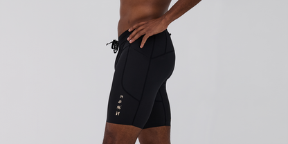 Bandit Mens Solite 5 Pocket Half Tights Black
