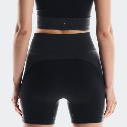 On Studio Knit Shorts Black | Eclipse (Women'S)