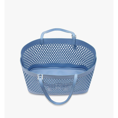 MCM Medium Himmel Shopper in Perforated Calfskin Leather