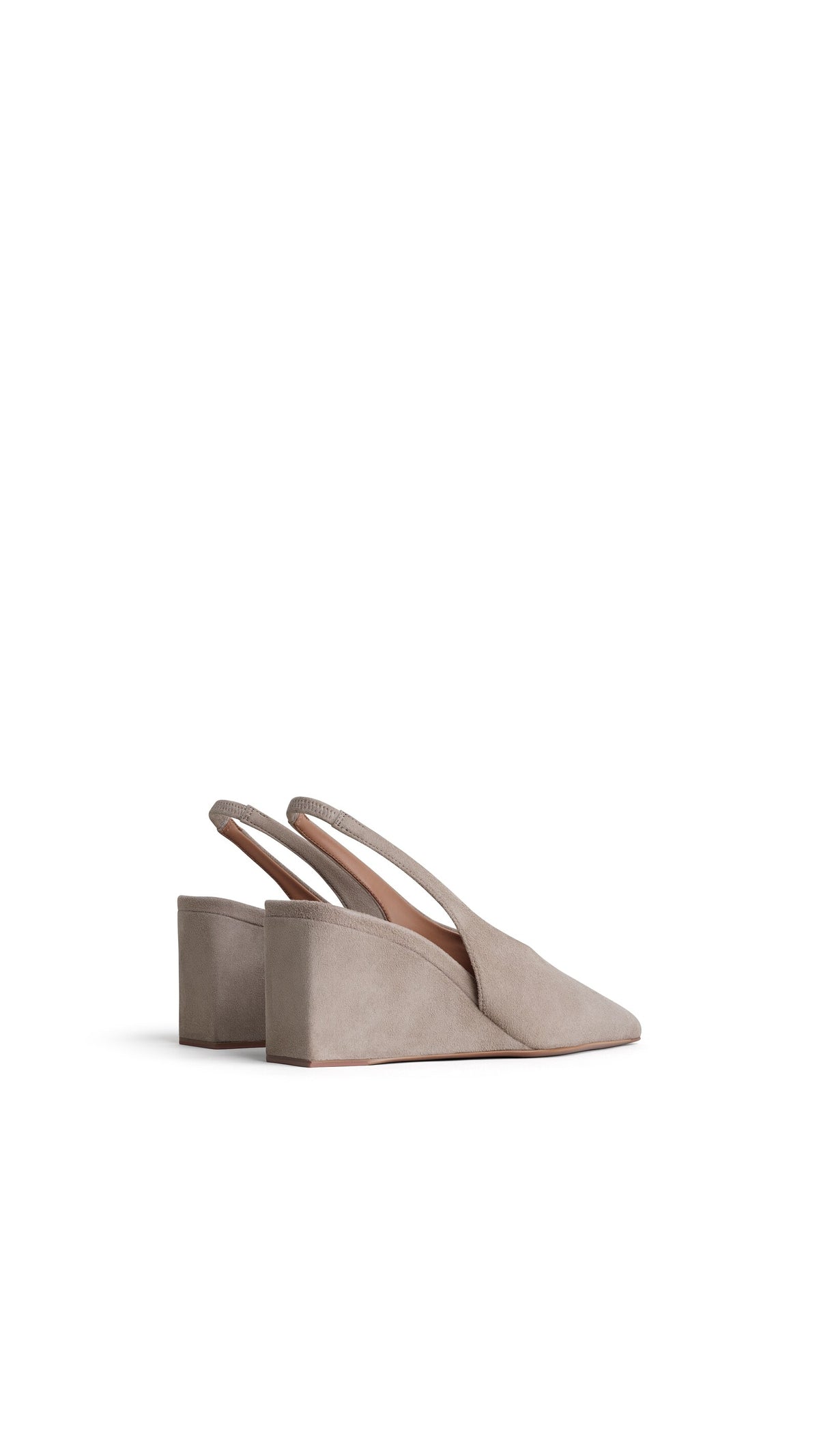 Alaïa Cube Slingbacks In Suede