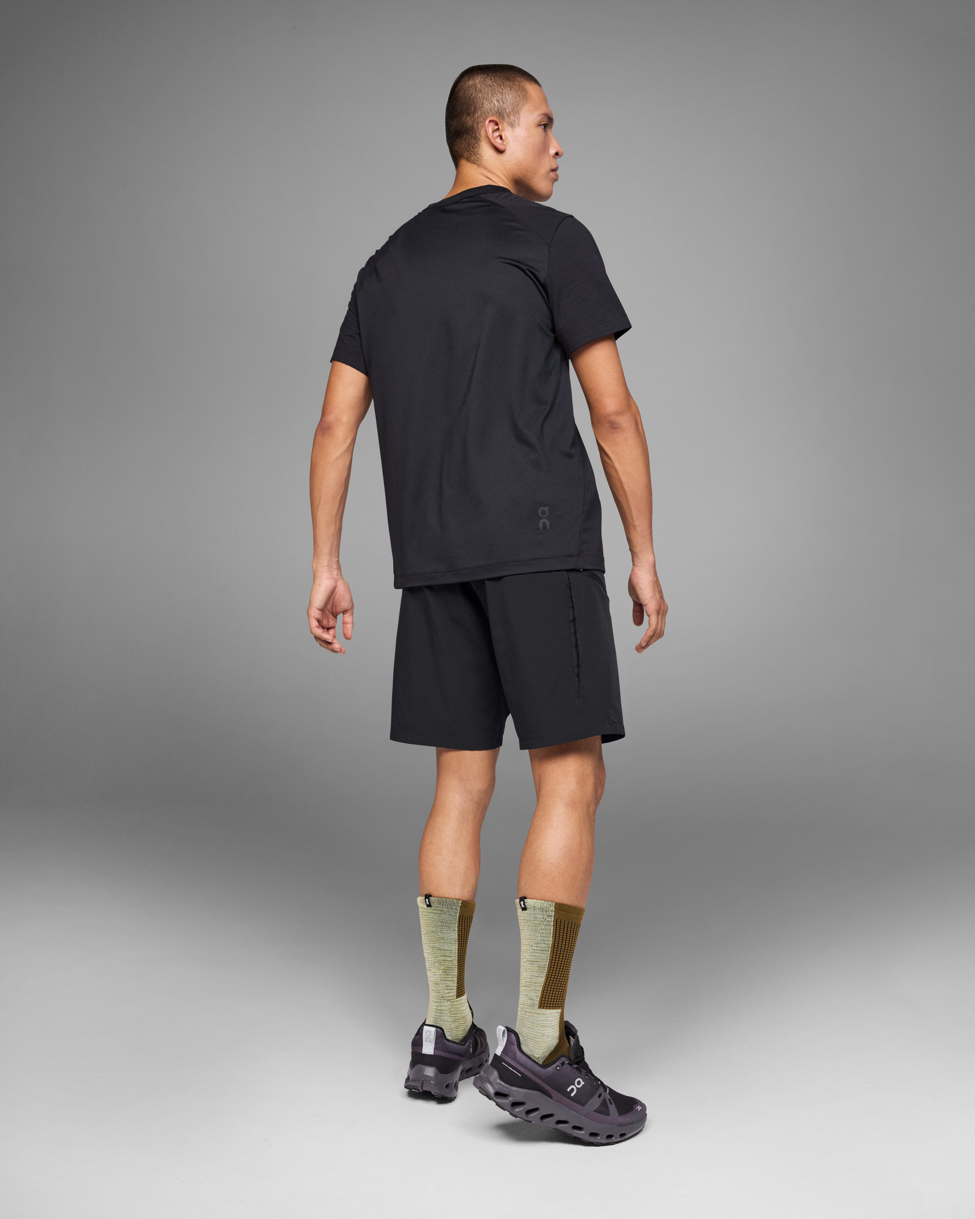 on trek short Black
