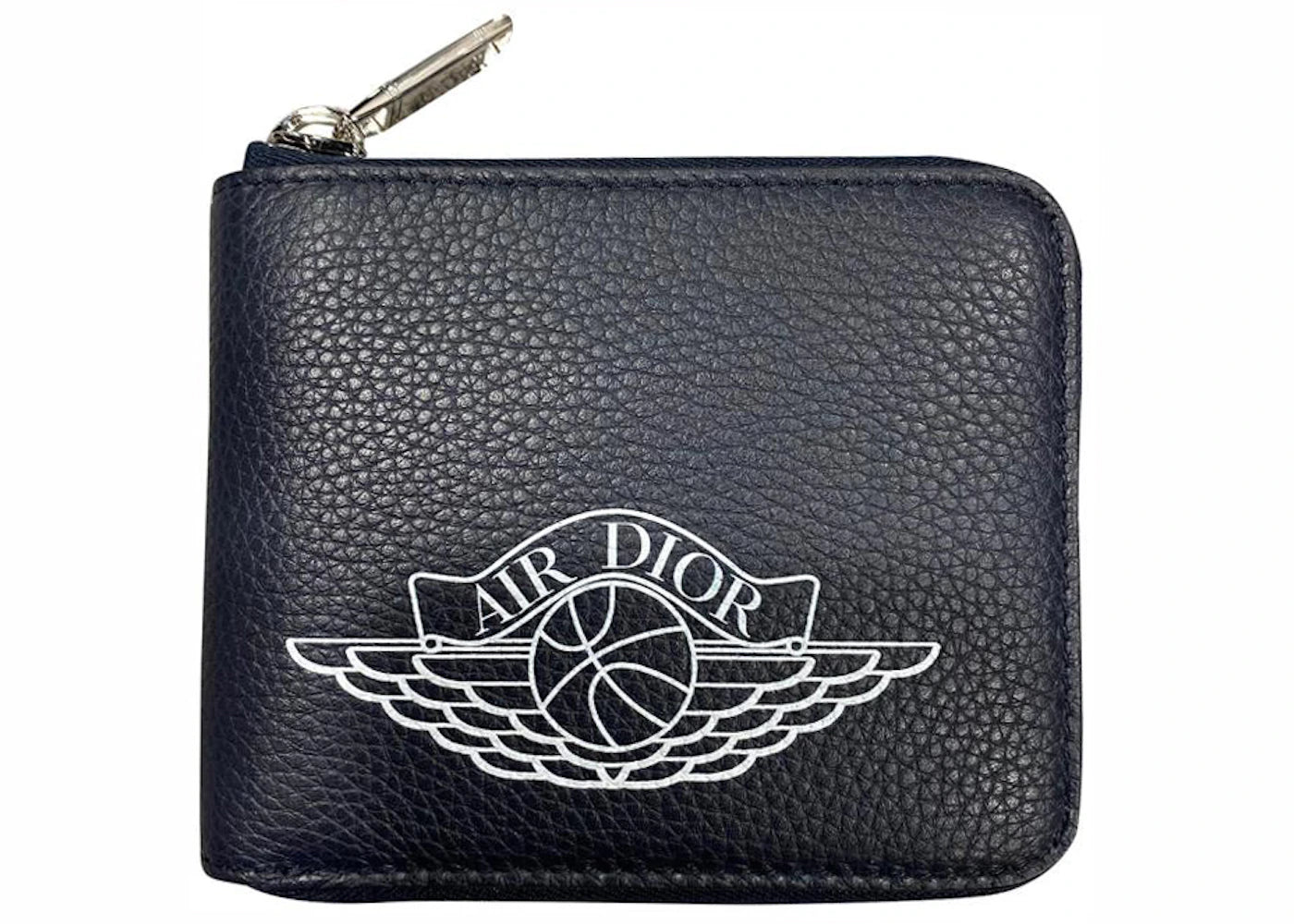 Dior X Jordan Wings Zip Wallet (4 Card Slot) Navy
