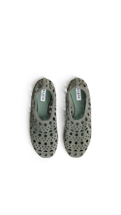 Alaïa Slippers Vienne In Suede Calfskin