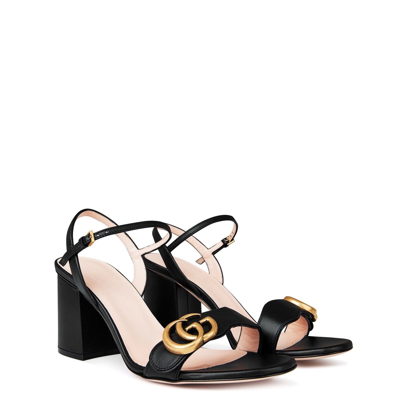 Double G 75mm Sandals Black 1000
