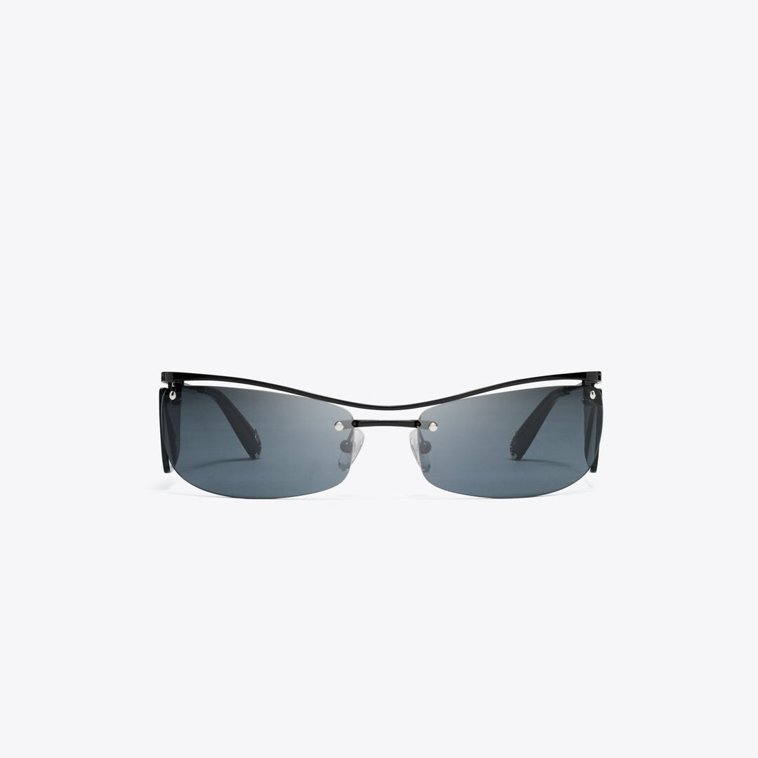 Tory Burch Double-Lens Runway Sunglasses DARK GREY 1