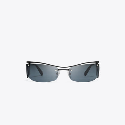 Tory Burch Double-Lens Runway Sunglasses DARK GREY 1