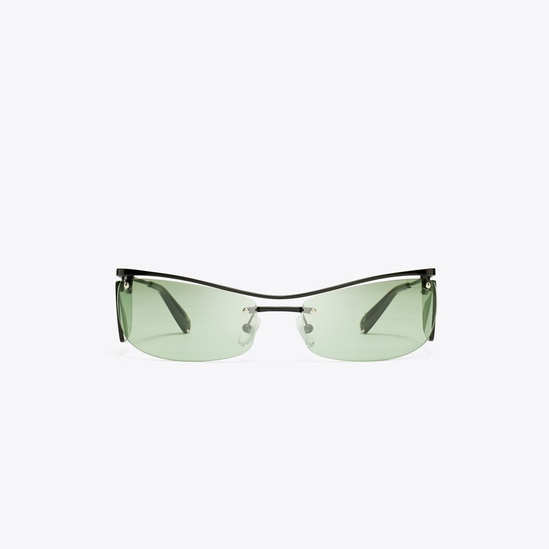 Tory Burch Double-Lens Runway Sunglasses MINT GREEN 1