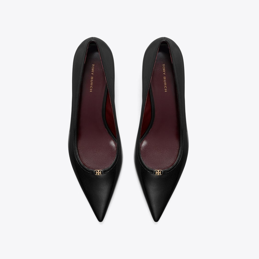 Tory Burch Double T Buckle Low-Heeled Pump PERFECT BLACK / PERFECT BLACK