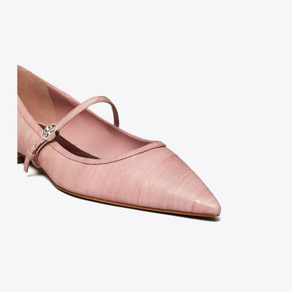 Tory Burch Double T Buckle Mary Jane ROSEWOOD / ROSEWOOD