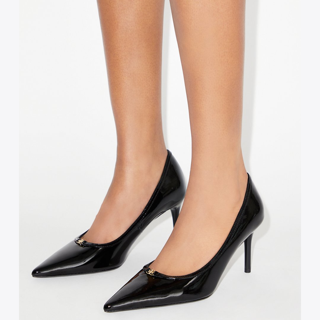 Tory Burch Double T Buckle Pump PERFECT BLACK