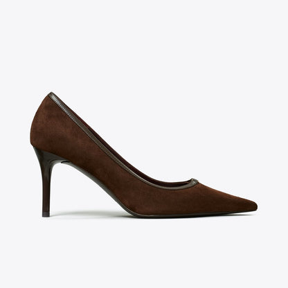 Tory Burch Double T Buckle Pump DARK COCOA / DARK COCOA