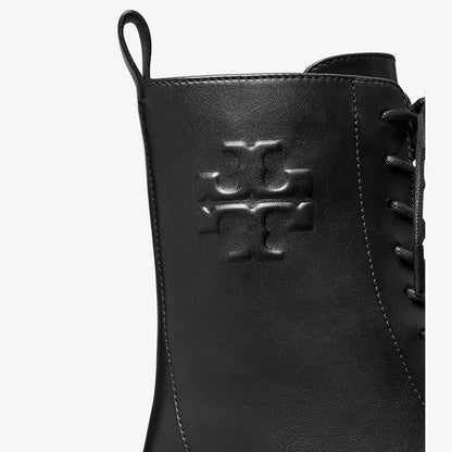 Tory Burch Double T Combat Boot PERFECT BLACK