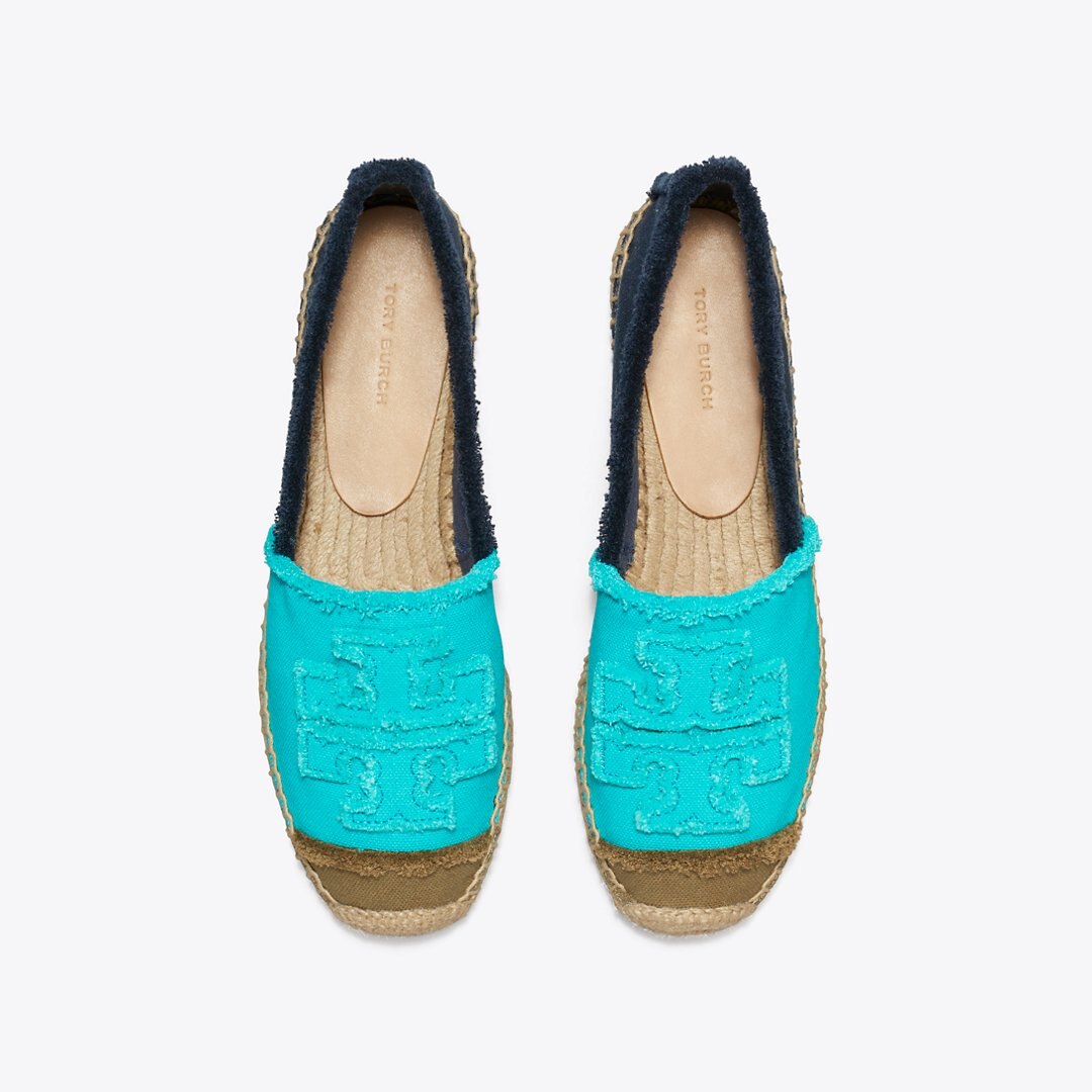 Tory Burch Double T Espadrille SUMMER SKY / ARMY / BLUE NOTTE