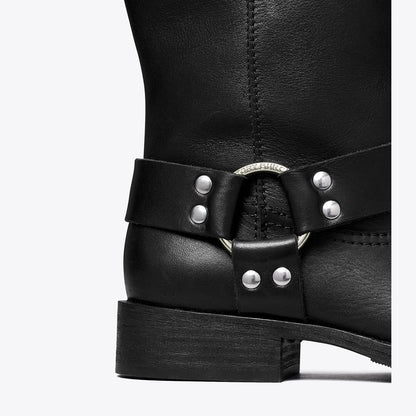 Tory Burch Double T Moto Boot PERFECT BLACK