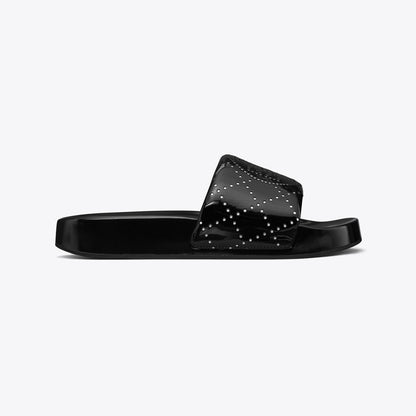 Tory Burch Double T Pool Slide BLACK INK / BLACK INK