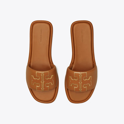 Tory Burch Double T Sport Slide BOURBON MIELE / GOLD