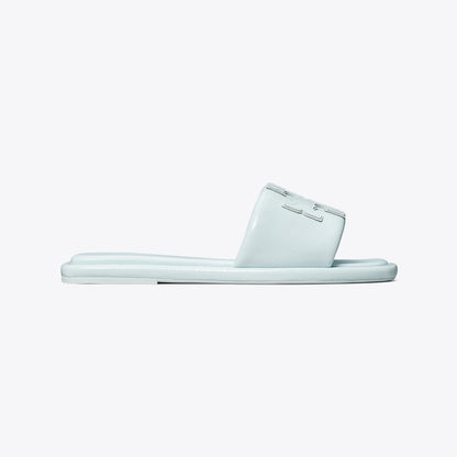 Tory Burch Double T Sport Slide Light Blue