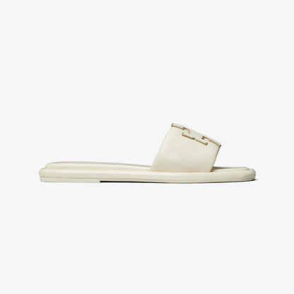 Tory Burch Double T Sport Slide LIGHT CREAM / GOLD