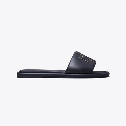 Tory Burch Double T Sport Slide PERFECT NAVY / GOLD