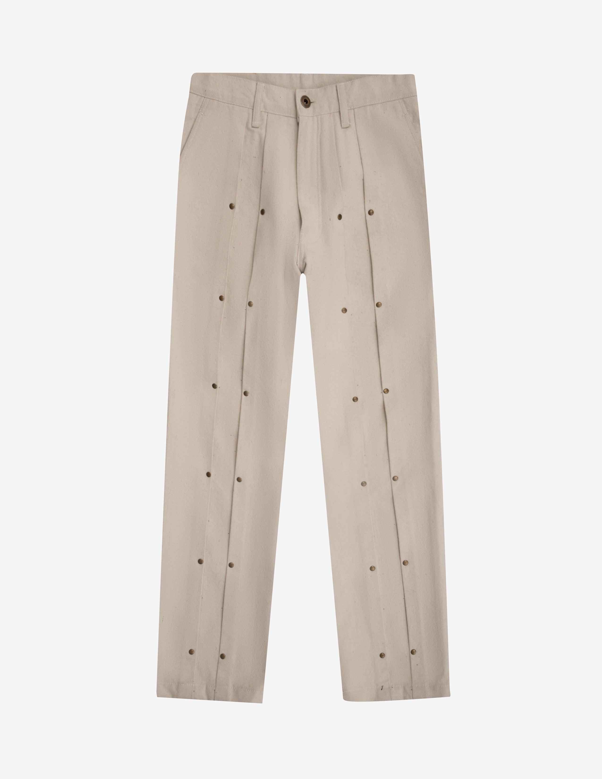 Double Pleat Jeans In White