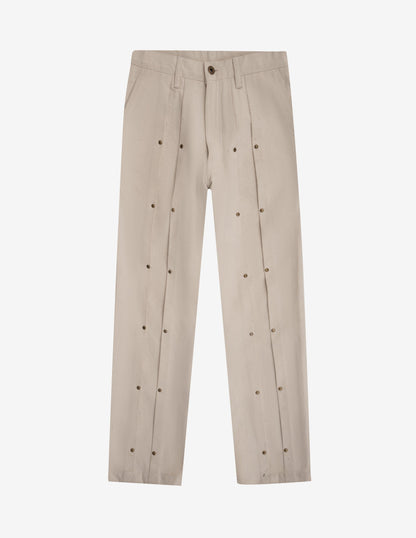 Double Pleat Jeans In White