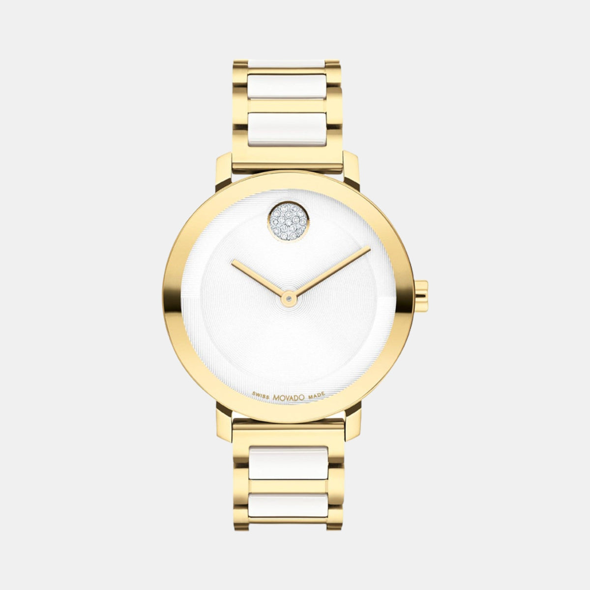 Movado Bold Evolution Women Quartz Silver Dial Analog Stainless Steel Watch 3601238