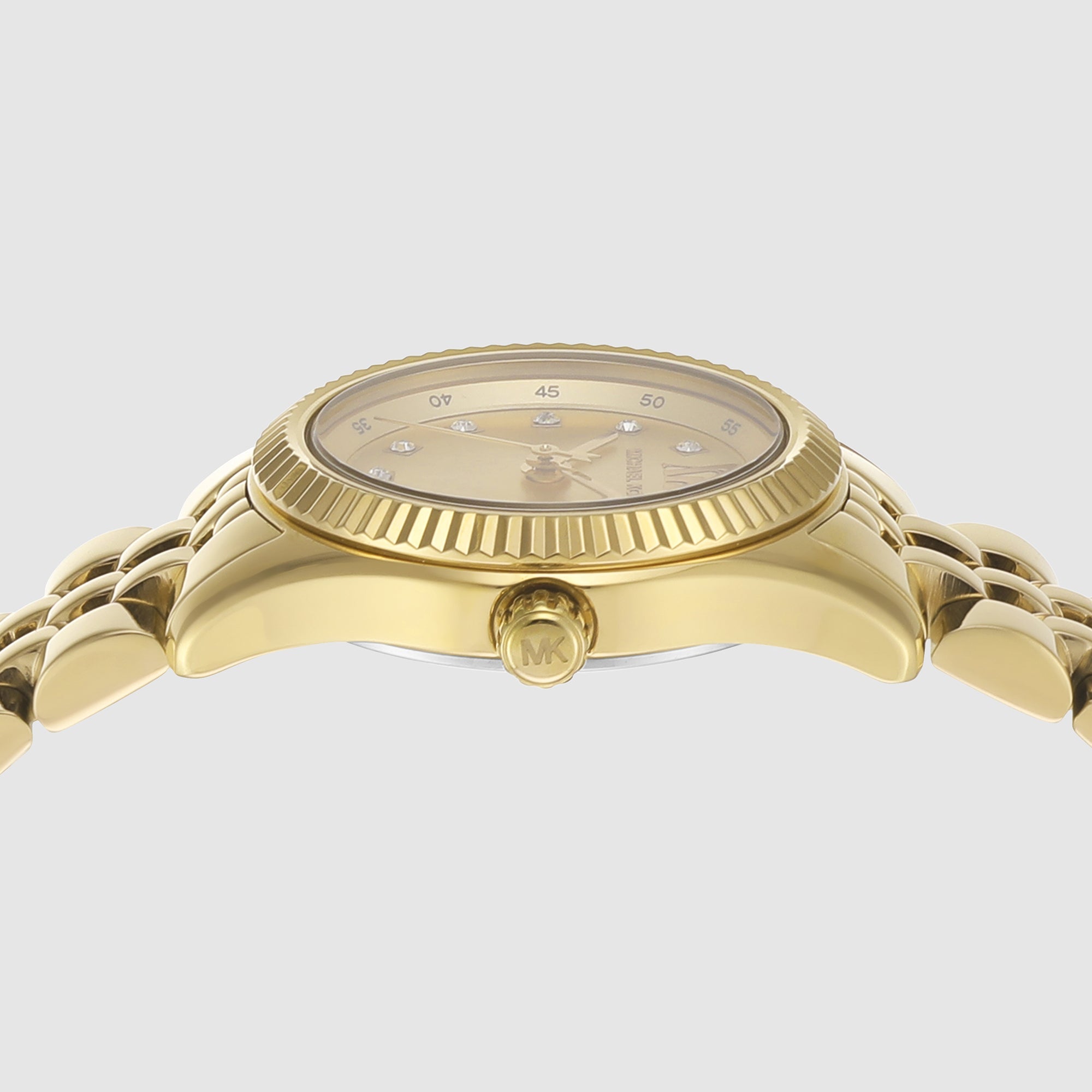 Michael Kors Lexington Women Quartz Gold Dial Analog Stainless Steel Watch Mk4741